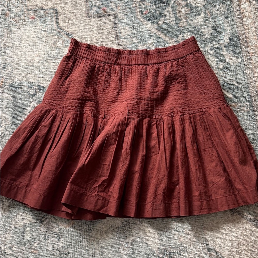 Anthropologie Terracotta Skirt